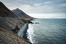 Load image into Gallery viewer, icelandic view of mountains and beaches
